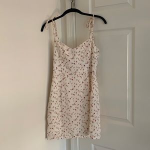 Off white floral dress